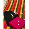 Phulkari diamond mirror Dupatta V18A##