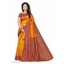 Kalamkari Printed Art Silk Sarees