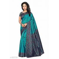 Kalamkari Printed Art Silk Sarees