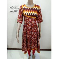 cotton kalamkari kurtis Soh18A##