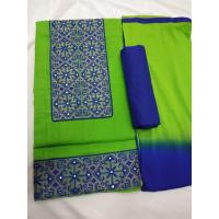 Handloom cotton x stitch top Hem19A##