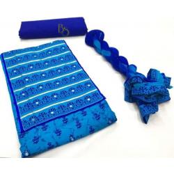 Handloom cotton x stitch top Hem19A##