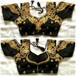 Satin Blouse With embroidered work Me20A##