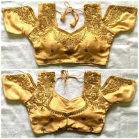 Satin Blouse With embroidered work Me20A##
