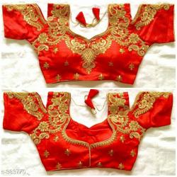 Satin Blouse With embroidered work Me20A##