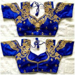 Satin Blouse With embroidered work Me20A##