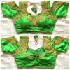Satin Blouse With embroidered work Me20A##