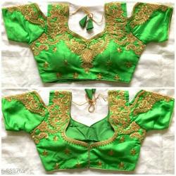 Satin Blouse With embroidered work Me20A##
