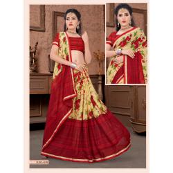Georgette Saree's with blouse.  Ramf15A##.