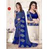 Georgette Saree's with blouse.  Ramf15A##.