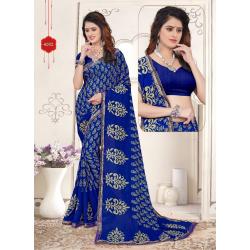 Georgette Saree's with blouse.  Ramf15A##.