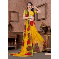 Georgette Saree's with blouse.  Ramf15A##.