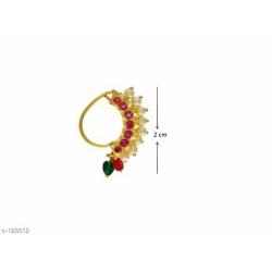 Beaded Alloy Nose Ring.  AK20A##      