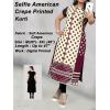 selfie style crepe printed Kurtis