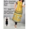 selfie style crepe printed Kurtis