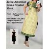 selfie style crepe printed Kurtis
