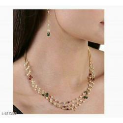 Beded Alloy Neclaced