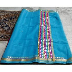   KOTA DORIYA MIRROR WORK   SAREE'S  V23A##
