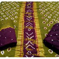   Dupatta:Mal cotton bandhej   