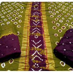   Dupatta:Mal cotton bandhej   
