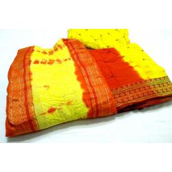   Dupatta:Mal cotton bandhej   
