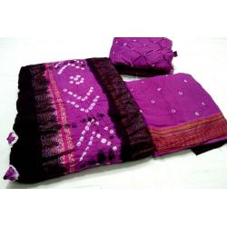   Dupatta:Mal cotton bandhej   