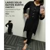 Ladies Solid Rayon Selfie Kurtis