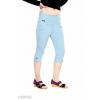 Women's Broad Waistband Denim Capris
