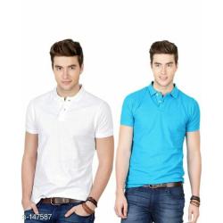 Polycotton Men's Solid T-shirts Vol 6