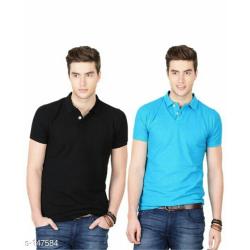 Polycotton Men's Solid T-shirts Vol 6
